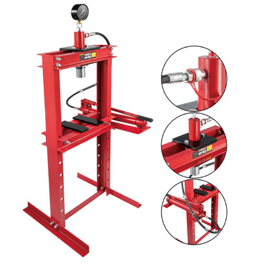 Manual Hydraulic Press 12 Ton - Presse d'atelier hydraulique manuelle pour garage,