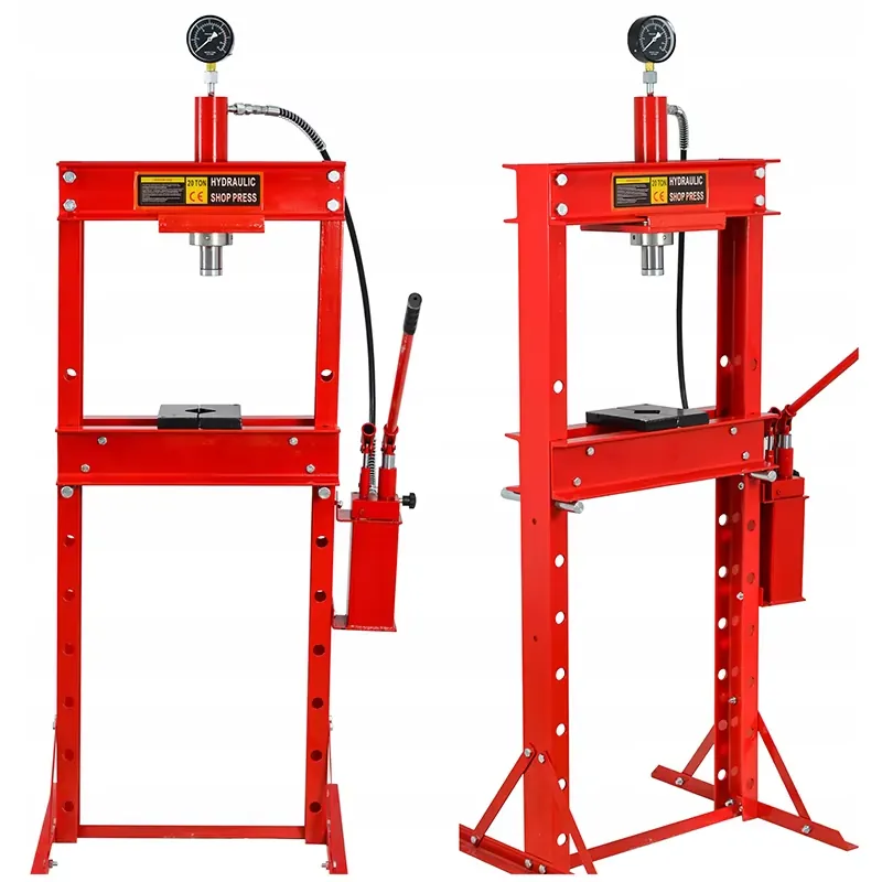 Hydraulic Press 20 Ton Shop Press - Presse hydraulique à double piston de