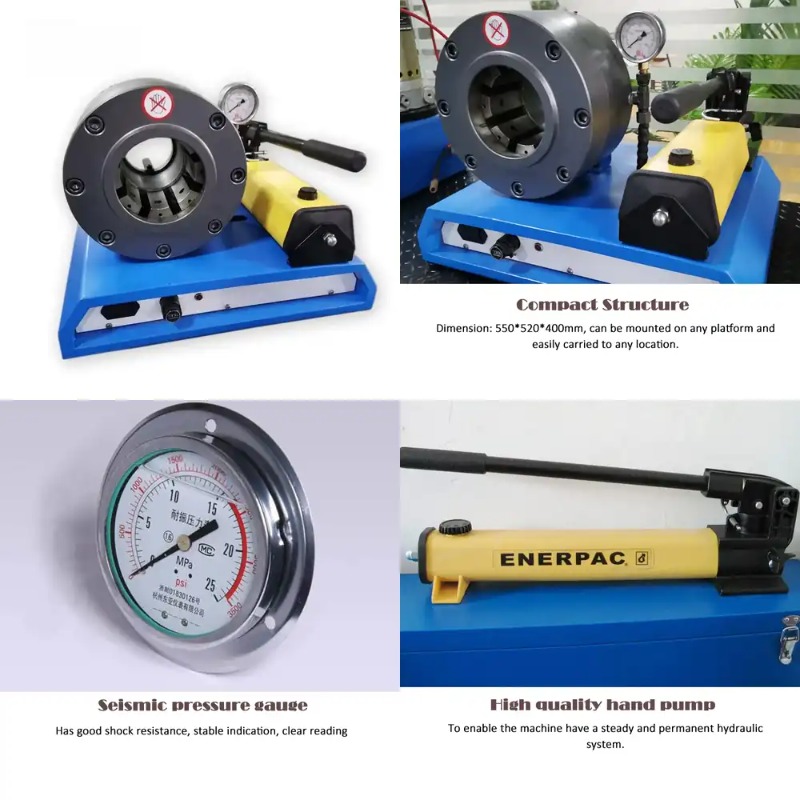 Hydraulic Hose Crimper 2 Inch - Crimpeuse hydraulique portable de 2 pouces,