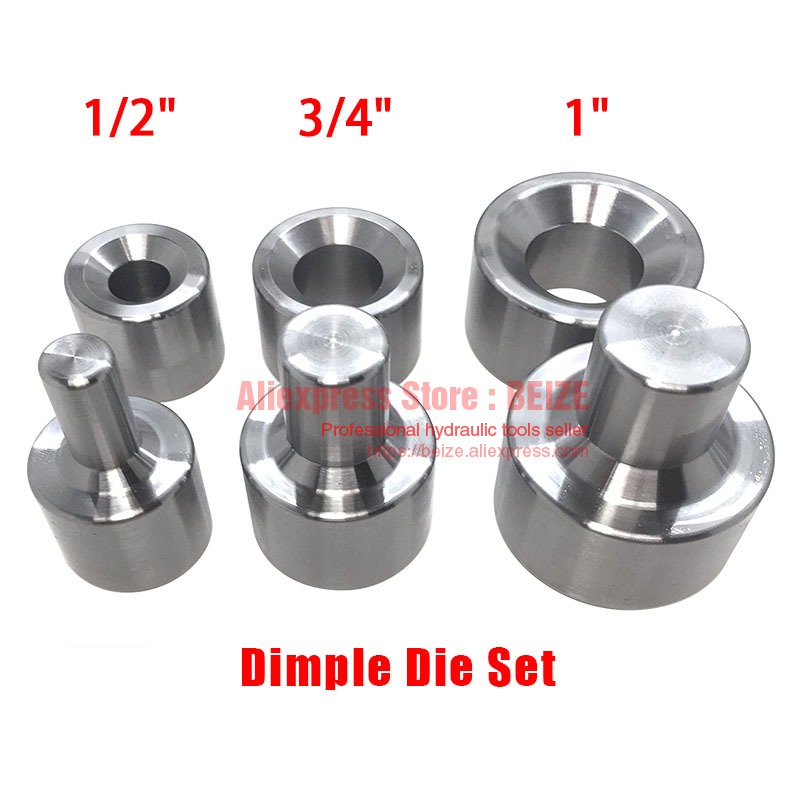 Jeu de matrices à fossettes 3  - Hydraulic Knockout Punch Set avis et prix