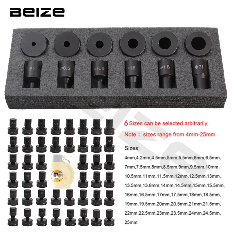 6 pièces Hydraulique Jolie çon - Hydraulic Knockout Punch Set avis et prix
