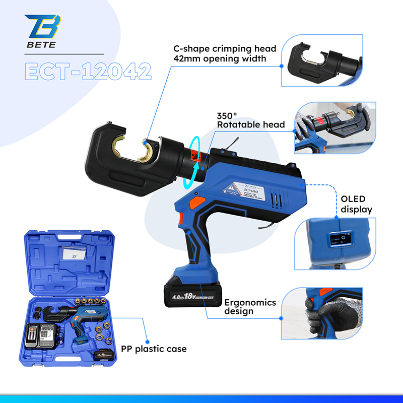 ECT-12042 700bar batterie Cu50 - Hydraulic Crimping Tool 400Mm2 avis et prix
