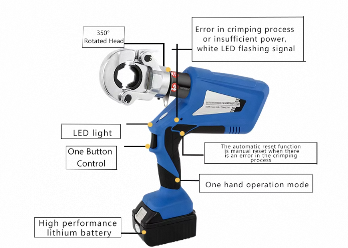 Outil de sertissage de câbles  - Electric Hydraulic Crimping Tool 300Mm2 avis et prix