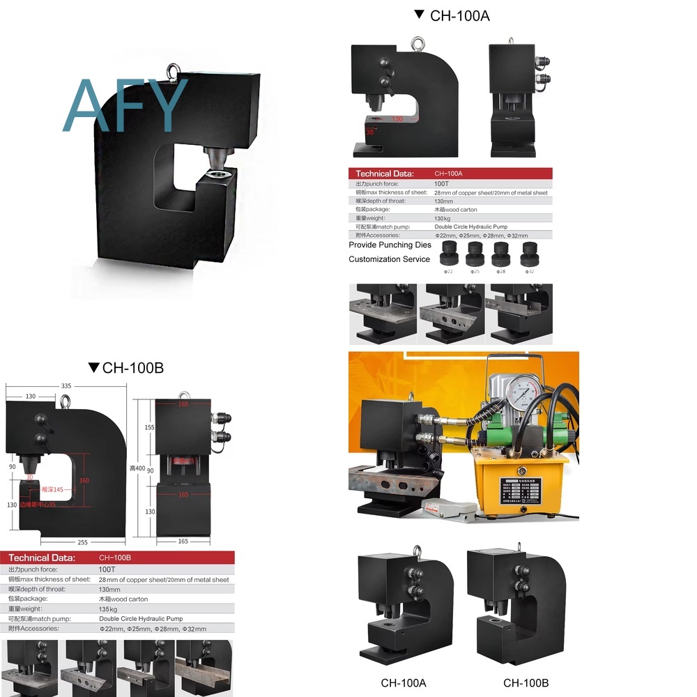 CH-100B pour poinçonneuse hydr - Hydraulic Busbar Punch Machine avis et prix